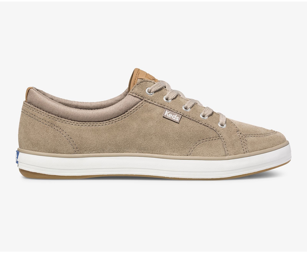 Πανινα Παπουτσια Γυναικεια - Keds Center Suede - Καφε - NVFEG1487